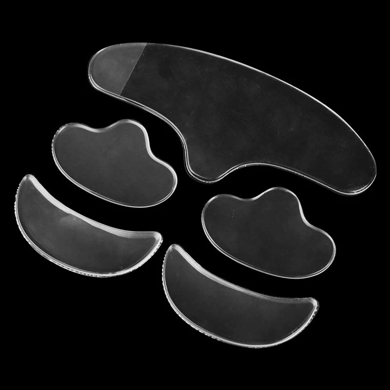 5Pcs Face Forehead Neck Eye anti Wrinkle Aging Care Sticker Pad Patch Reusable anti Wrinkle Silicone Patches Skin Lifting Tool